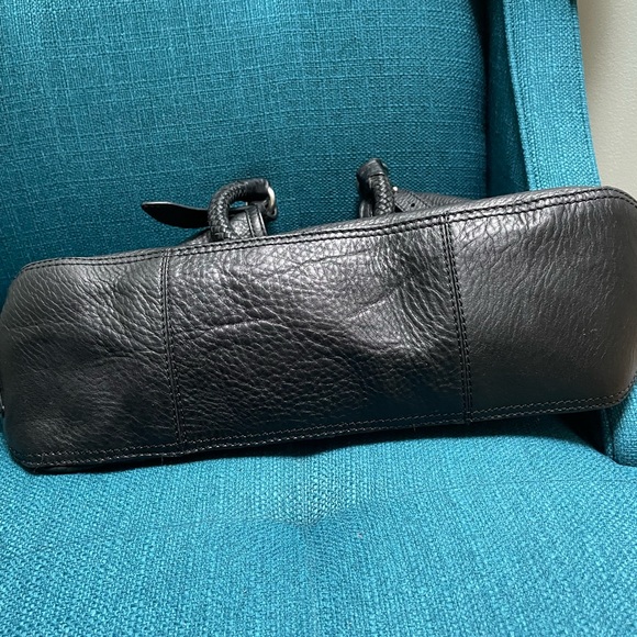 Cole Haan Vintage Baguette Black Leather Shoulder Bag - Picture 6 of 9